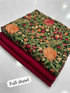 Marina Plain Suit with Woolen Embroidered Shawl – Winter Collection