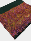 Pure Pashmina Hand-Embroidered Sozni Border Shawl - 03 - Tajmehalhandicrafts