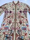 One-of-a-Kind Handmade Kashmiri Shikargah Embroidered Long Coat