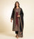 Black with Maroon Maharani Unstitched Suits