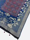 Crafted Heritage Ajrakh Dupatta – Premium Dola Silk
