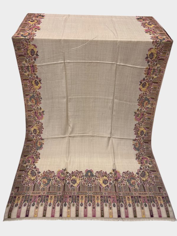 3d kani woolen Border shawl - 05