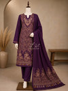 3-Piece Kani Woolen unstitched Suit | Luxury Traditional Wool Suit