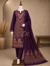 3-Piece Kani Woolen unstitched Suit | Luxury Traditional Wool Suit