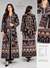 One-of-a-Kind Handmade Kashmiri Shikargah Coat – Black Multicolor Floral Embroidery
