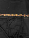 3-Piece Kani Woolen unstitched suit - Black