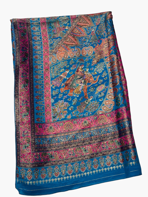 Banjara Silk Festive Shawl (3-Meter Grand Size)