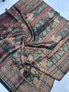 Luxury Artisanal Banjara Silk Dupatta with Sikhargah Design