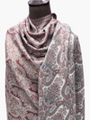 Sunday Monday kani monlight shawl white with Rust