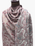 Sunday Monday kani monlight shawl white with Rust