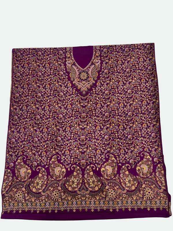 3-Piece Kani Woolen unstitched Suit | Luxury Traditional Wool Suit