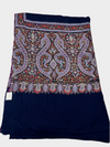 Pure Pashmina Hand-Embroidered Sozni Border Shawl - 08 - Tajmehalhandicrafts