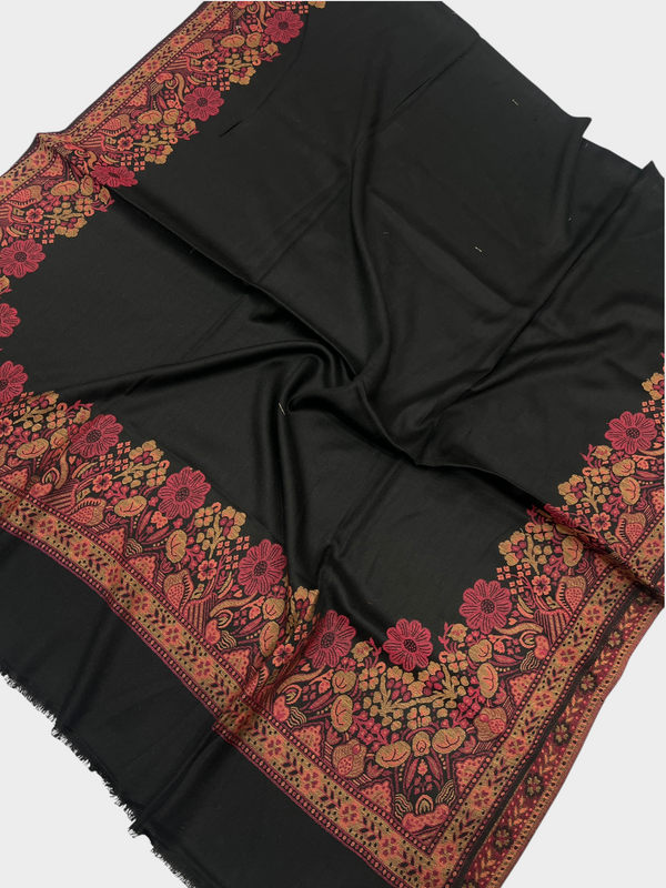 3d kani woolen Border shawl - 03