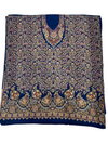 3-Piece Kani Woolen unstitched Suit - Blue
