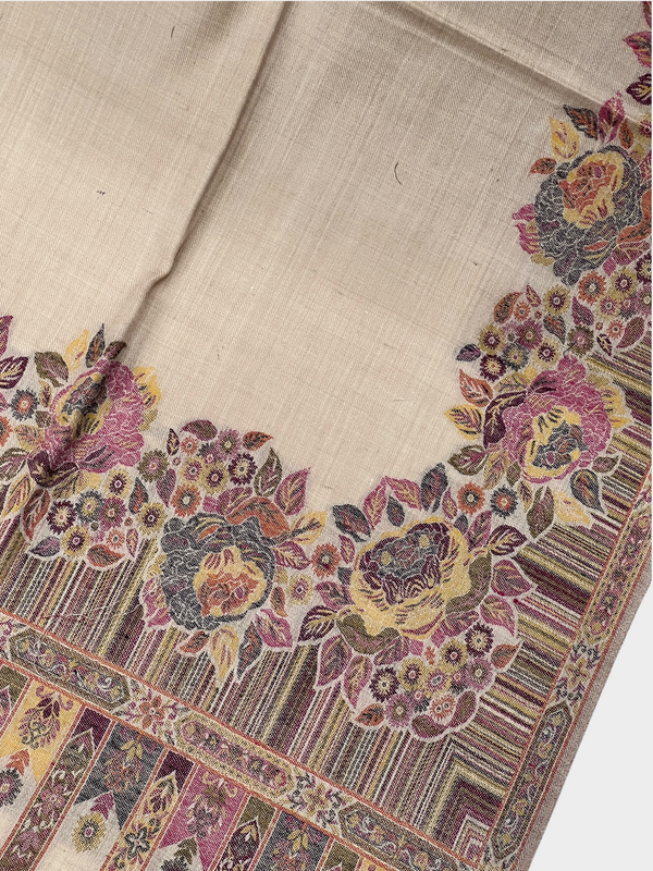 3d kani woolen Border shawl - 05