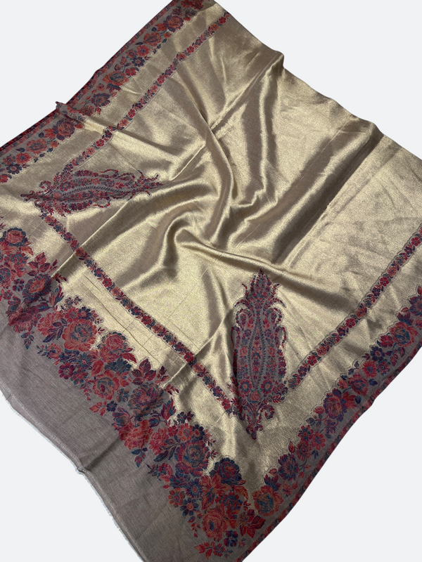 Traditional Kashmiri moonlight 3d kani Border - Tajmehalhandicrafts