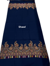 3-Piece Kani Woolen unstitched Suit - Blue
