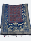 Crafted Heritage Ajrakh Dupatta – Premium Dola Silk