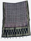 Zari Work Ajrakh Print Pure Modal Silk Dupatta