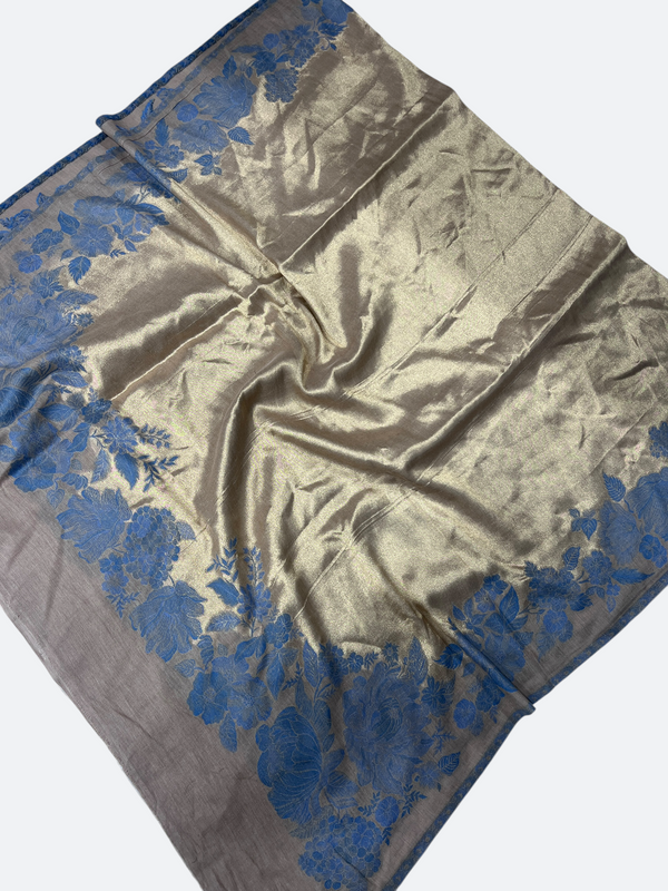 Traditional Kashmiri moonlight 3d kani Border - 04