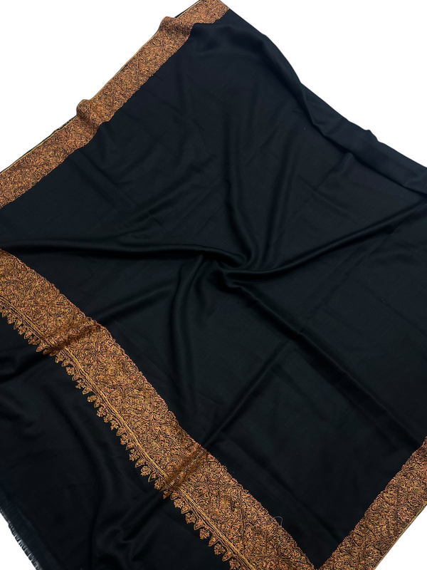 Sui work border pashmina Shawl
