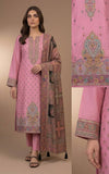 Pink with brown Maharani Unstitched Suits