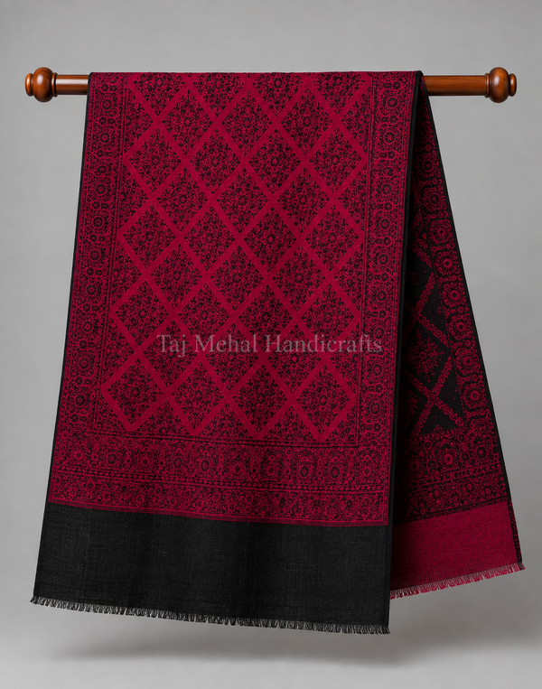 Double side kani shawl