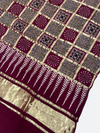 Traditional Ajrakh Design Patalo Gajji Silk Duppata