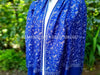 Royal Blue Sozni Jaal Embroidered Pashmina Shawl