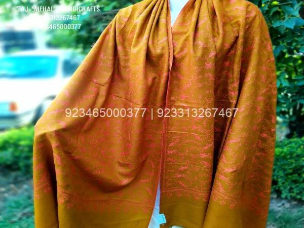Beautiful Mustard Colour with Sozni Allover Designer Jaal