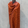 Rust pure Pashmina Kashmiri shawl with light rust Sozni hand embroidery for women – Taj Mehal Handicrafts Islamabad Pakistan