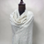 White on white pure Pashmina Sozni Jaal shawl with tone-on-tone hand embroidery for women – Taj Mehal Handicrafts Islamabad Pakistan
