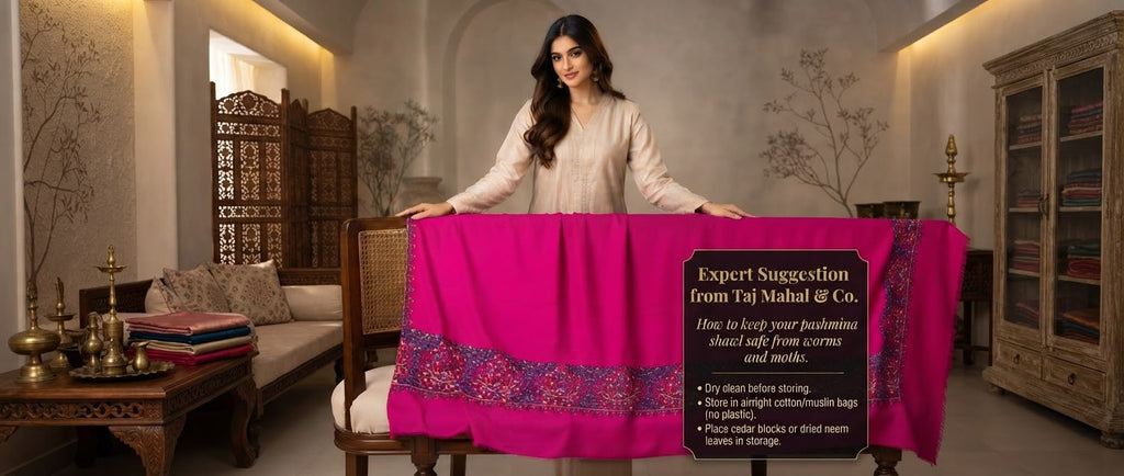How to Keep Your Pashmina Shawls Safe from Worms and Moths