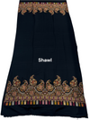 3-Piece Kani Woolen unstitched suit - Black
