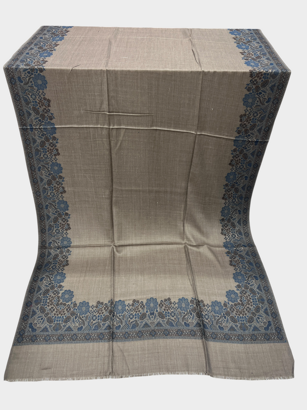 3d kani woolen Border shawl - 02