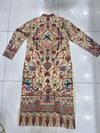 One-of-a-Kind Handmade Kashmiri Shikargah Embroidered Long Coat