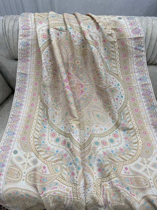 Beige Maharani Dupattas