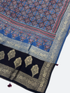 Classic Ajrakh Silk Dupatta – Hand Block Printed Dola Silk