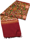 Maroon Aari Work Jama with Multicolor Embroidery