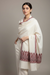 Pure Pashmina Hand-Embroidered Sozni Border Shawl - 02 - Tajmehalhandicrafts