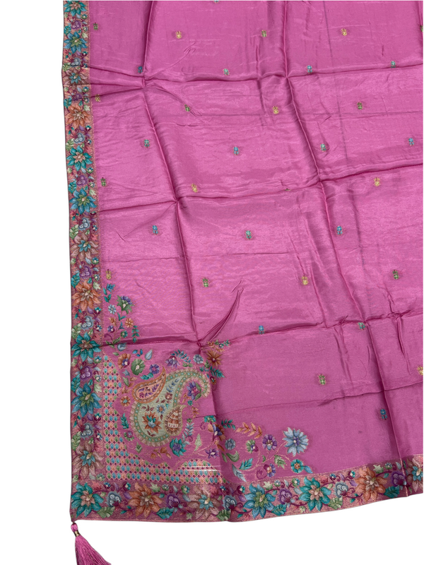 Pink Maharani Unstitched Suits