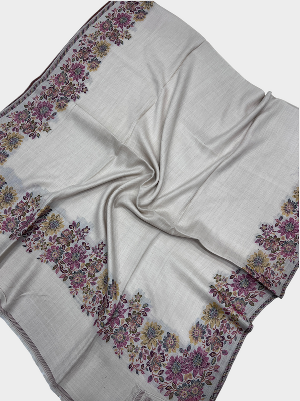 3d kani woolen Border shawl - 06