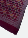 Leheriya Design Wool Kani with Moonlight Shawl