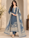 Premium 3-Piece Unstitched Indian Kani Silk Set