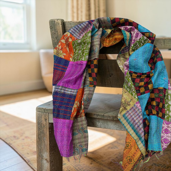 Handmade Kantha & Rally Work Stoles