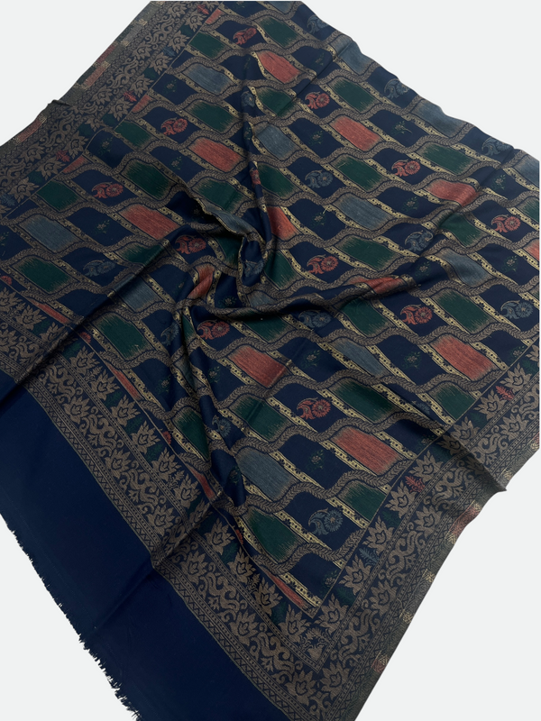 Leheriya Design Wool Kani with Moonlight Shawl - 01