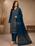 3-Piece Kani Woolen unstitched Suit - Teal