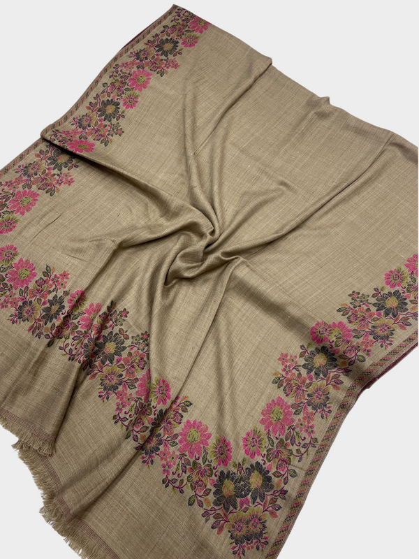 3d kani woolen Border shawl - 12