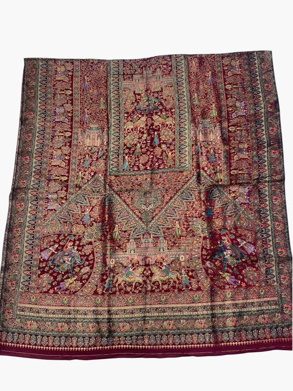 Unisex Royal Shikargah Banjara Silk Wedding Shawl
