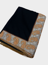 Pure Pashmina Hand-Embroidered Sozni Border Shawl - 07 - Tajmehalhandicrafts
